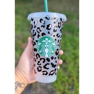 Starbucks cheetah reusable cold cup